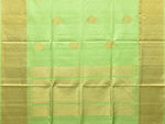 Thumbnail for Light Green Uppada Silk Handloom Saree with Nilamabri Buta Design - Global Threads - Distacart