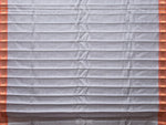 Thumbnail for Light Grey Gadwal Silk Handloom Plain Saree with Strips Pallu Design - Global Threads - Distacart