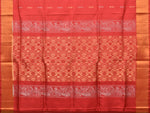 Thumbnail for Light Pink and Red Uppada Silk Handloom Saree with Buta and Pallu Design - Global Threads - Distacart