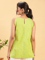 Thumbnail for BohoJazz Lime Green Top with Motif