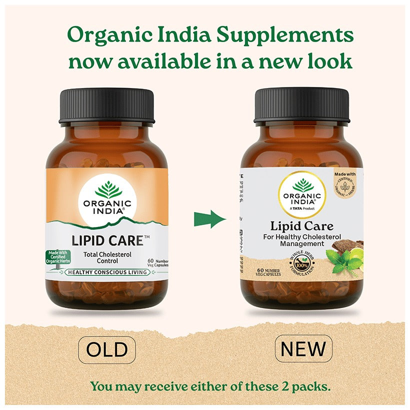 Organic India Lipid care - 60 Capsules Bottle