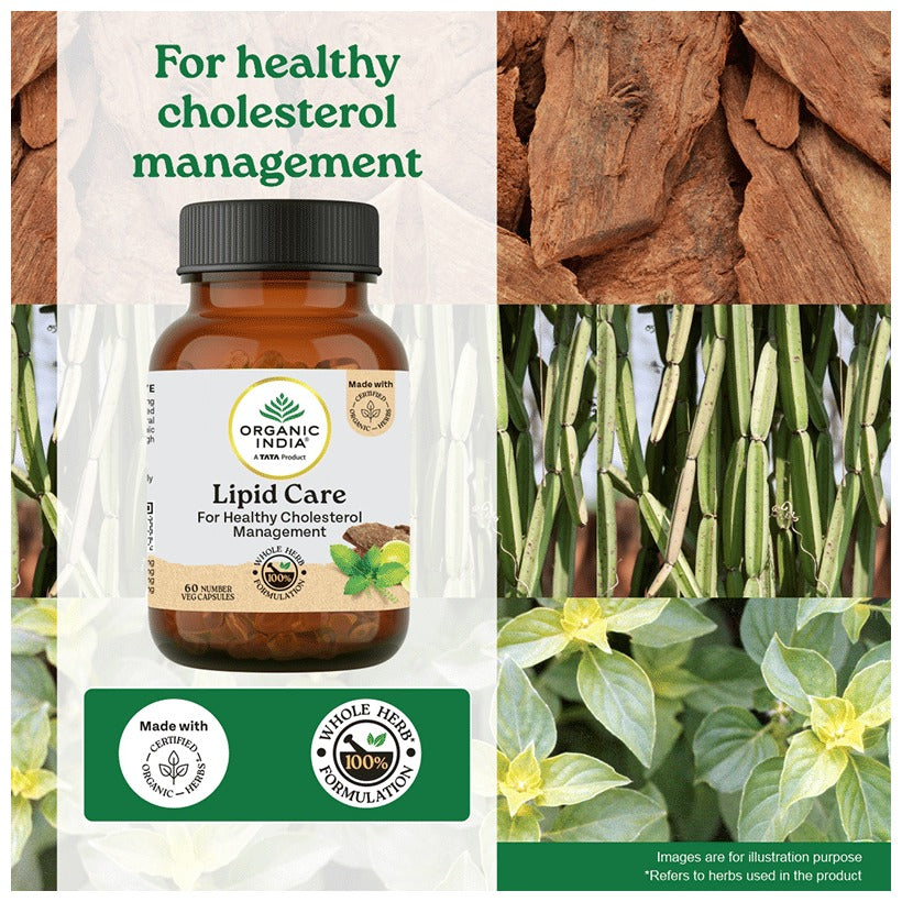 Organic India Lipid care - 60 Capsules Bottle
