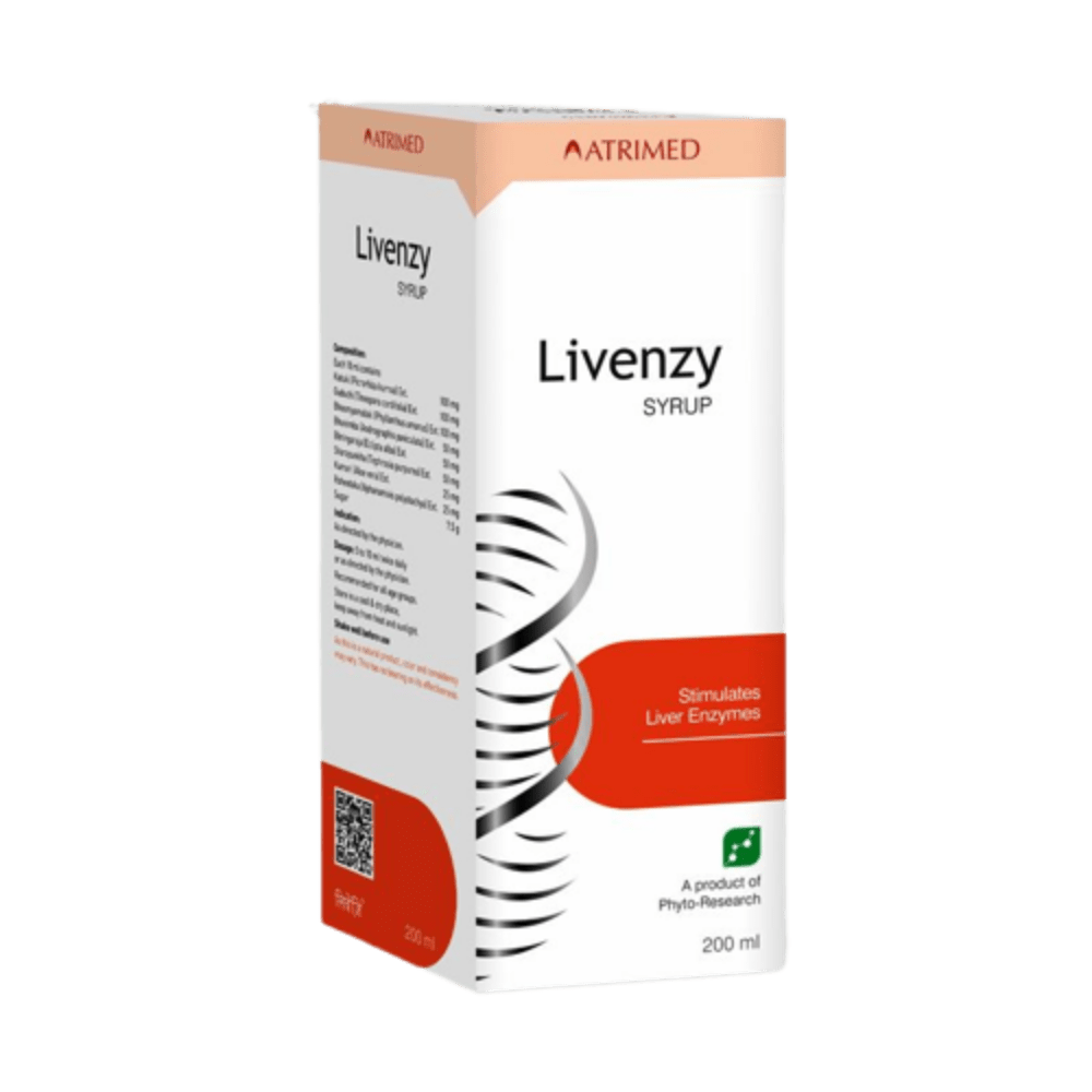 Atrimed Ayurvedic Livenzy Syrup - Distacart