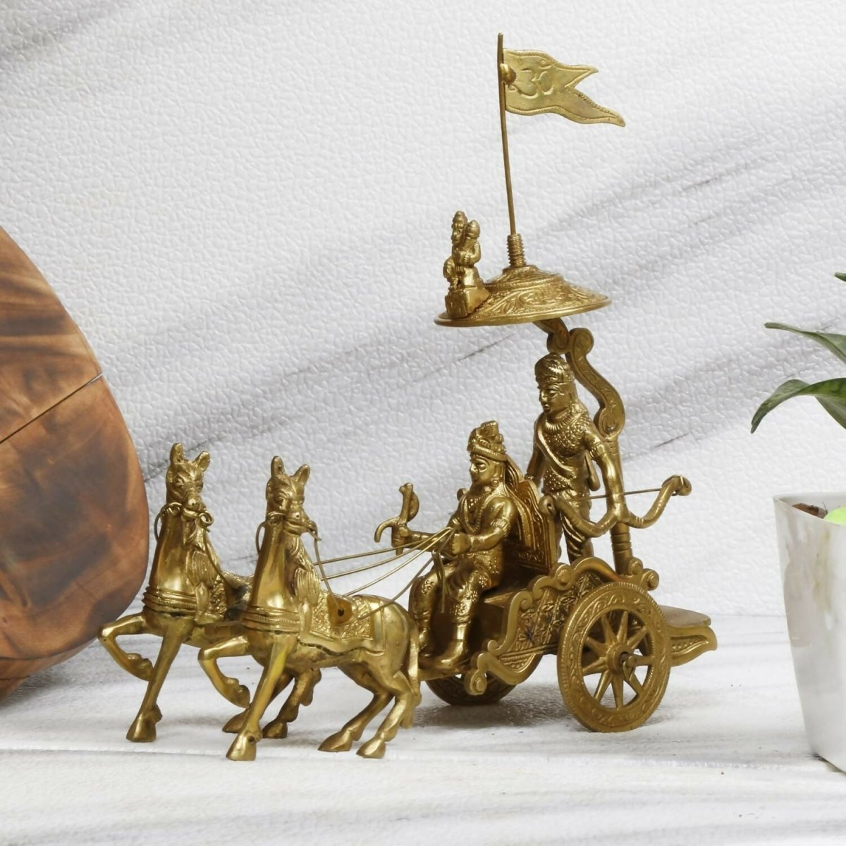 Artvarko Mahabharat Geeta Arjun Chariot Idol - Distacart