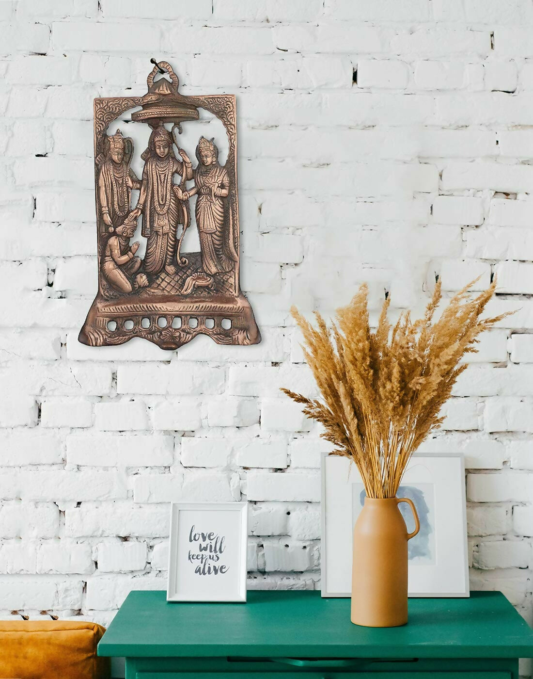 Crafthouse Brass Metal Ram Darbar Wall Hangings - Distacart