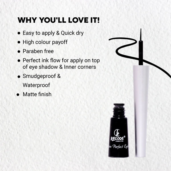 Recode Liquid Matte Eyeliner - Black - Distacart