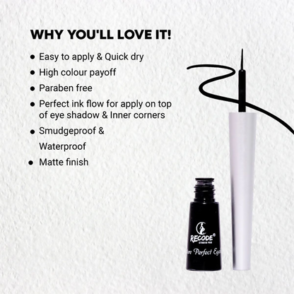 Recode Liquid Matte Eyeliner - Black - Distacart