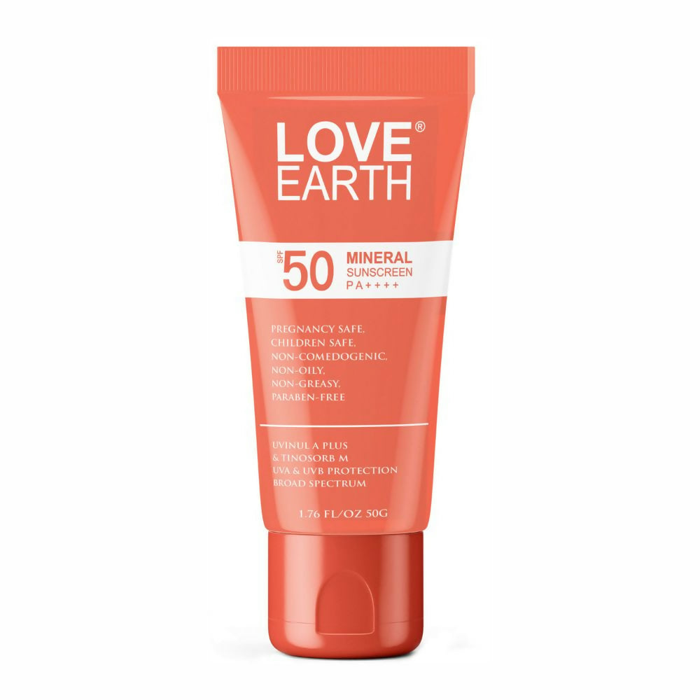Love Earth Mineral Sunscreen White - Distacart
