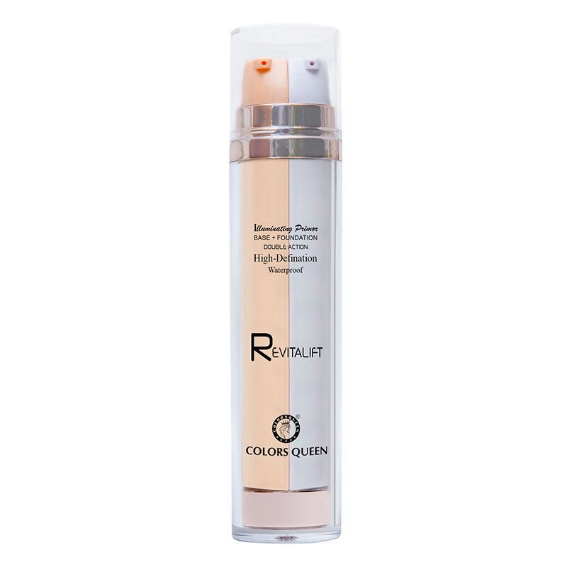 Colors Queen Revitalift Illuminating Primer Base + Foundation - 02 Fair - Distacart