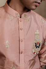 Thumbnail for Semi Pattu Copper Balaji Ratna Pattu Set By Hilo Design