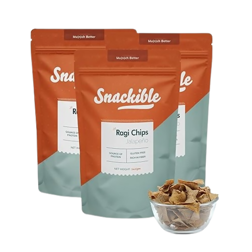 Snackible Jalapeno Ragi Chips - Distacart