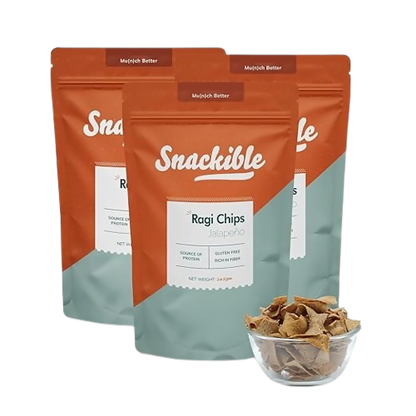 Snackible Jalapeno Ragi Chips - Distacart