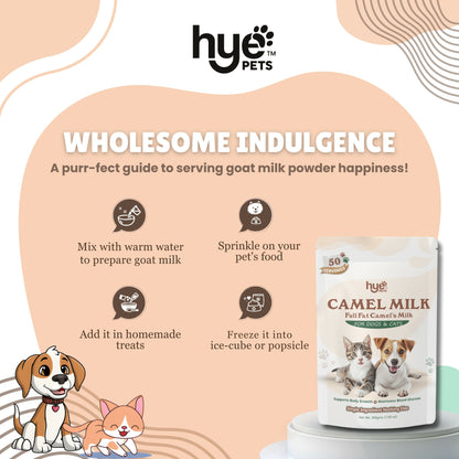 Hye Pets Full Fat Camel Milk Powder For Dogs And Cats - Distacart