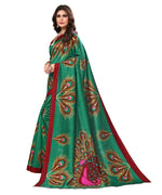 Thumbnail for Vamika green Printed Art Silk Saree - Distacart