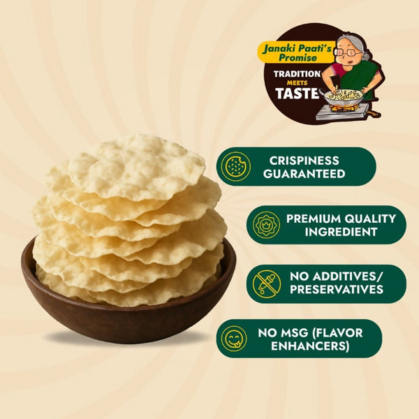 Sweet Karam Coffee Rice Appalam (Papad) - Distacart