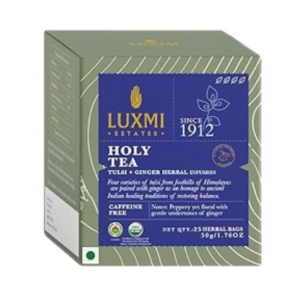 Luxmi Estates Holy Tea Tin - Tulsi Herbal Infusion - Dista