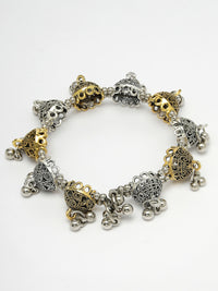 Thumbnail for NVR Women's Gold Plated Stylish Latest Design Multicolor Bracelet - Distacart