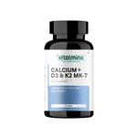 Thumbnail for Vitalmins Calcium+ D3 & K2 MK-7 Tablets - Dista