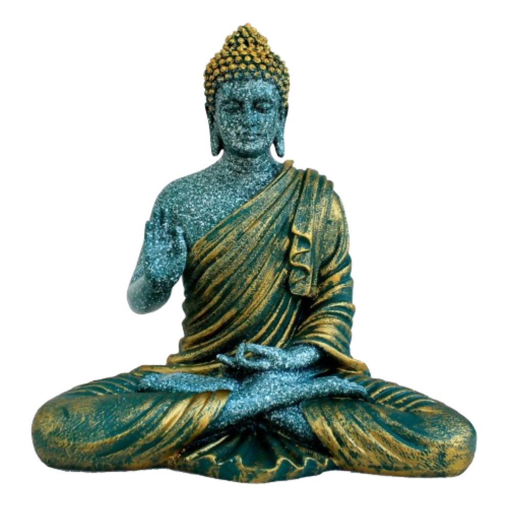 ESPLANADE Resin Meditating Buddha Showpiece - Dista