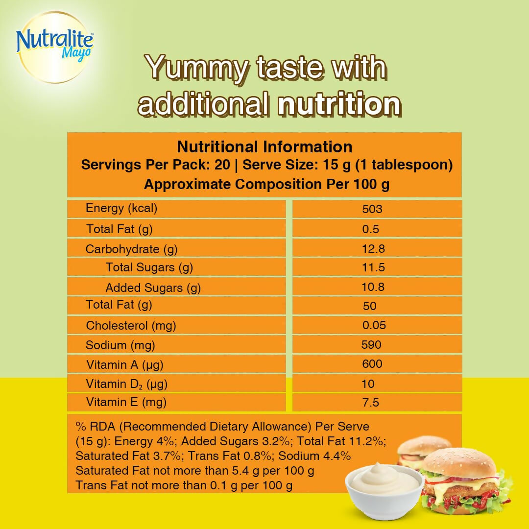 Nutralite Veg Mayo|Eggless Mayonnaise - Distacart