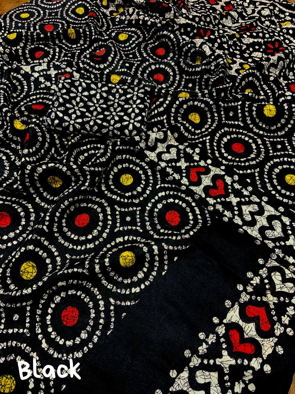 Black Silk Blend Ethnic Motifs Saree with Unstitched Blouse - Hiral Fashion - Distacart