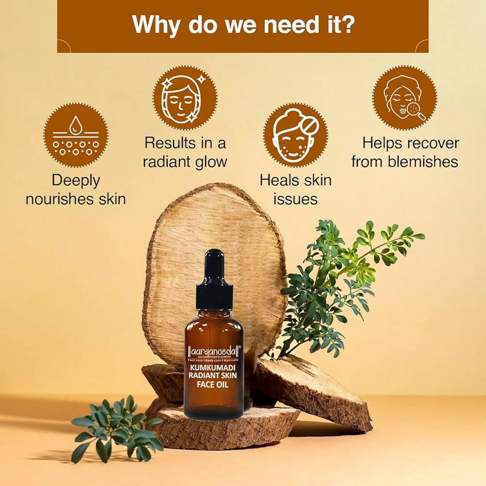 Aaryanveda Kumkumadi Radiant Skin Face Oil - Distacart