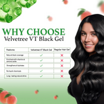 Thumbnail for Velvetree Natural Black Hair Gel Dye (Black Hair Gel) - Distacart