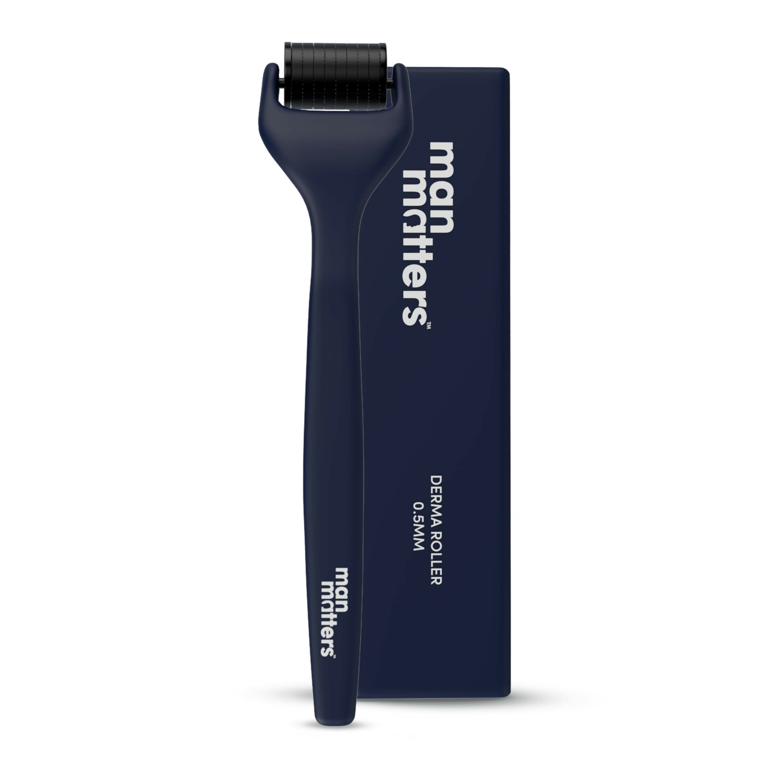 Man Matters Advance Derma Roller For Hair & Beard - 540 Micro 0.5mm Titanium Alloy Needles - Distacart