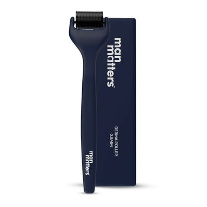 Man Matters Advance Derma Roller For Hair & Beard - 540 Micro 0.5mm Titanium Alloy Needles - Distacart