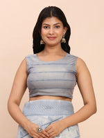 Thumbnail for Astita Linen Cotton Grey Saree