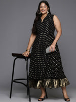 Thumbnail for Ahalyaa Women's Traditional wear Ethnic Dress - Black - Distacart