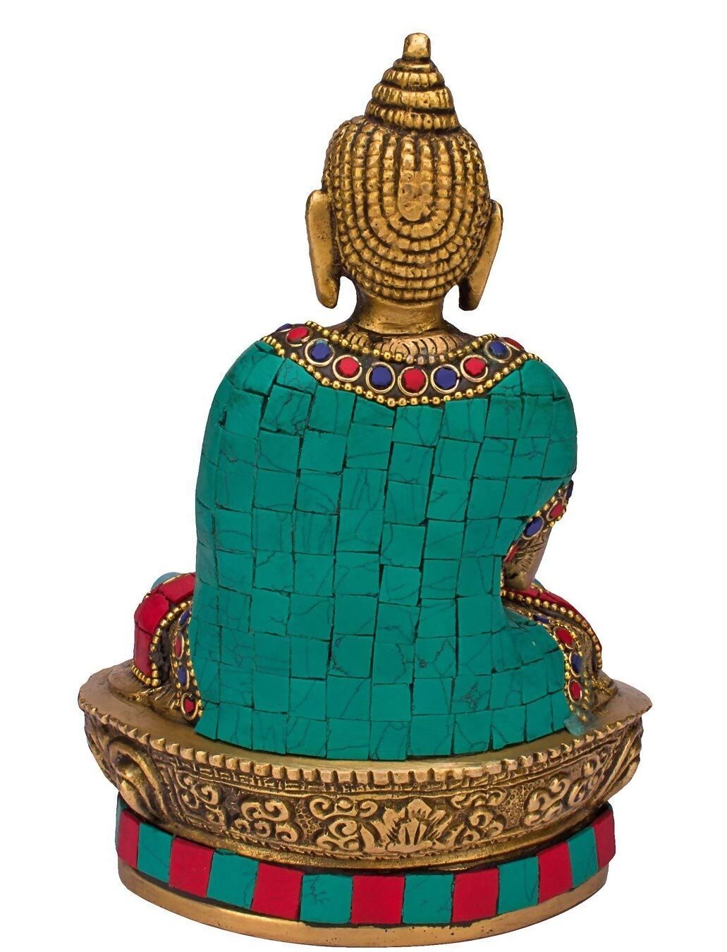 Artvarko Brass Buddha Vitarka Statue Multicolor - Distacart
