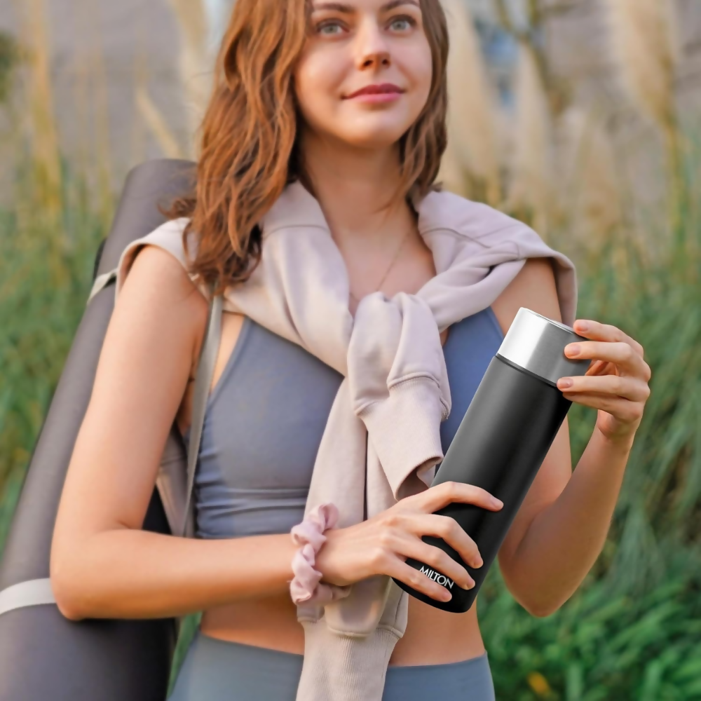Milton Glide 1000 Stainless Steel Water Bottle - Black - Dista