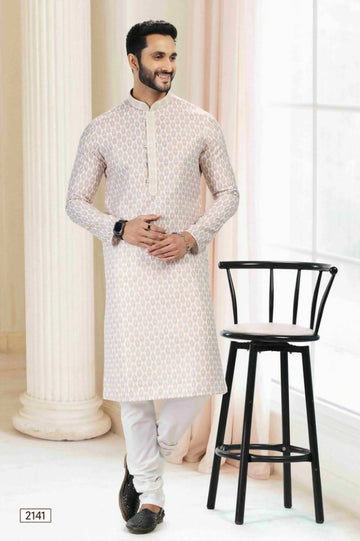 Raivat Ethnic Cotton Thread Work Kurta Pajama In Yellow Colour - Dista