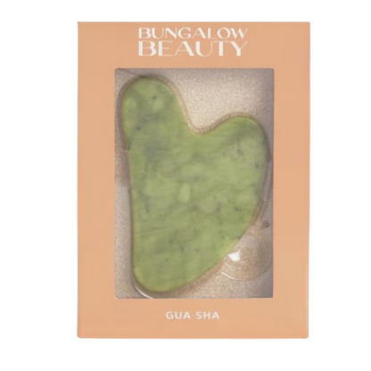BUNGALOW BEAUTY Green Jade Gua Sha Facial Massage Tool - Dista