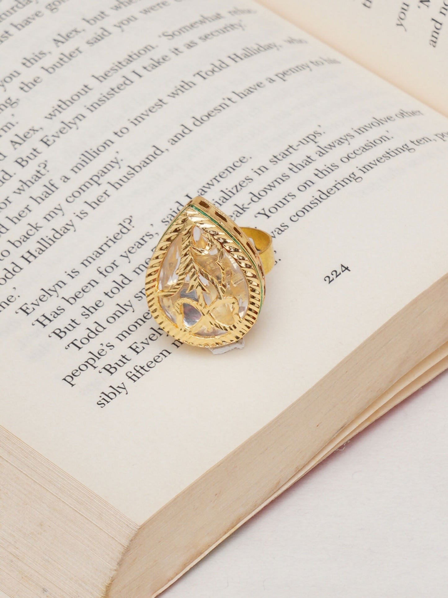 Kundan Ring (gold) - Ruby Raang - Distacart