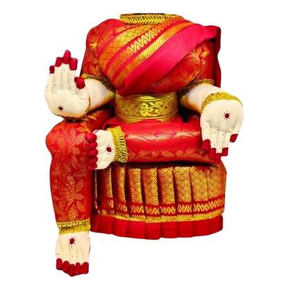 SRI YAGNAA - Decoartive Ammavari Doll - Red - Dista