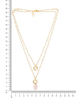 Thumbnail for Ruby Raang Pink Onyx and Kundan Necklace