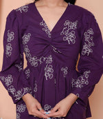 Thumbnail for Miravan Womens Cotton Butterfly Style Floral Print V-Neck Top - Distacart