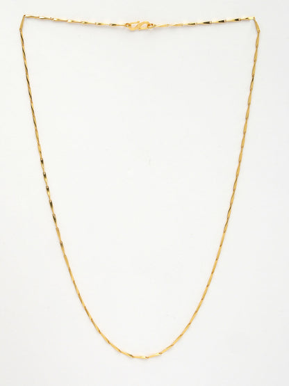 NVR Women's Gold-Polished Minimal Chain - Distacart