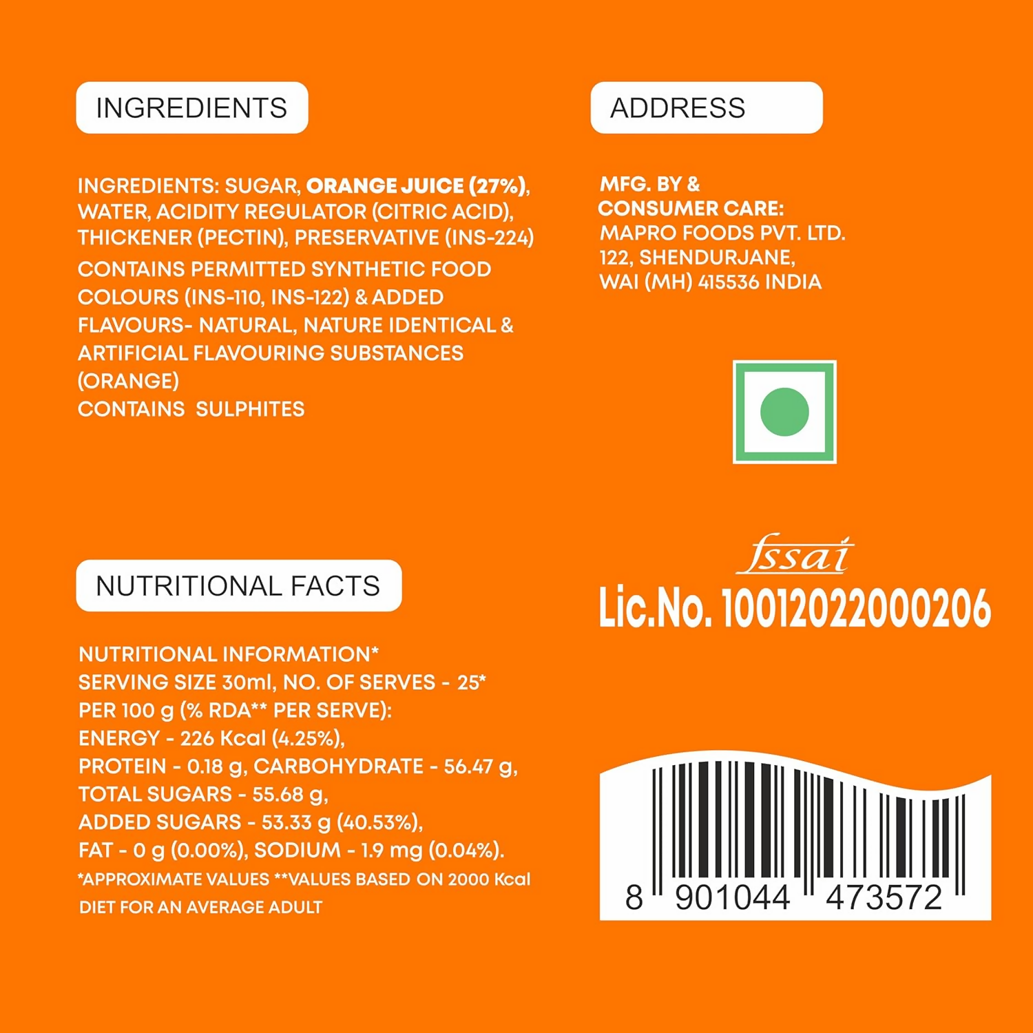 Mapro Orange Crush - Dista