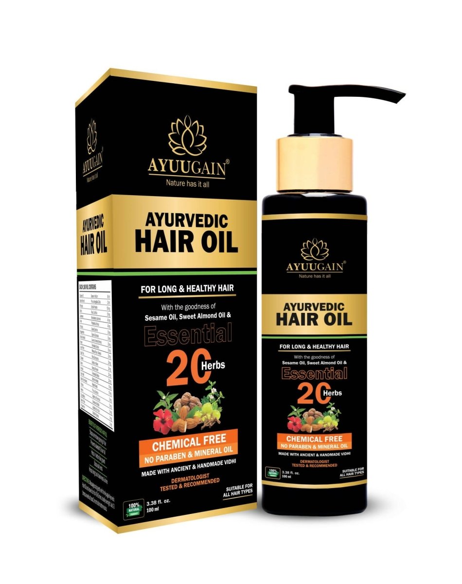 Ayuugain Ayurvedic Hair Oil - Distacart