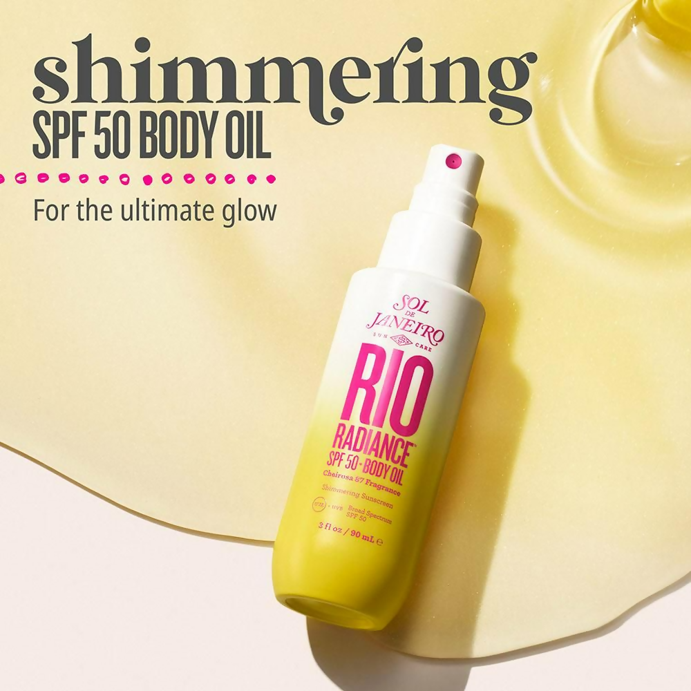Sol de Janeiro Rio Radiance SPF 50 Body Oil Shimmering Sunscreen, UVA/UVB Broad Spectrum SPF 50 - Distacart