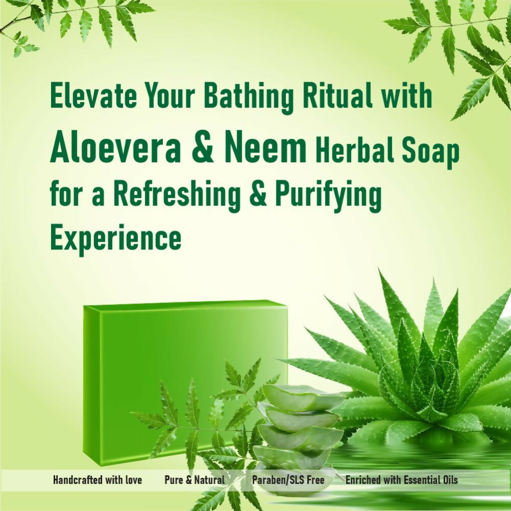 Prakriti Herbal Soap Aloevera and Neem - Distacart