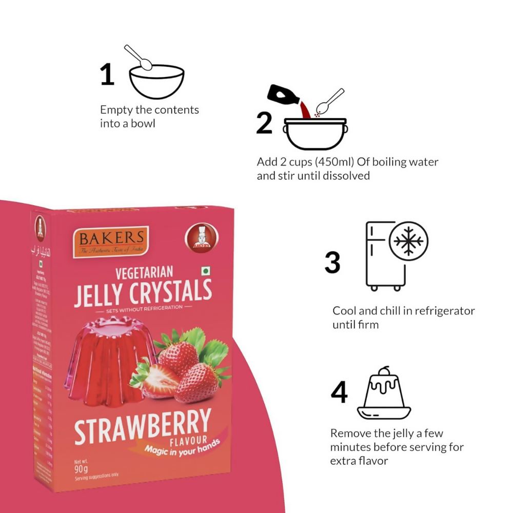 BAKERS Jelly Crystal - Strawberry, Blueberry, Raspberry, Cranberry - Dista