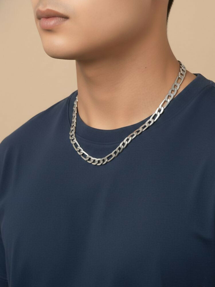 NVR Men's Silver Toned Stainless Steel Chain - Distacart