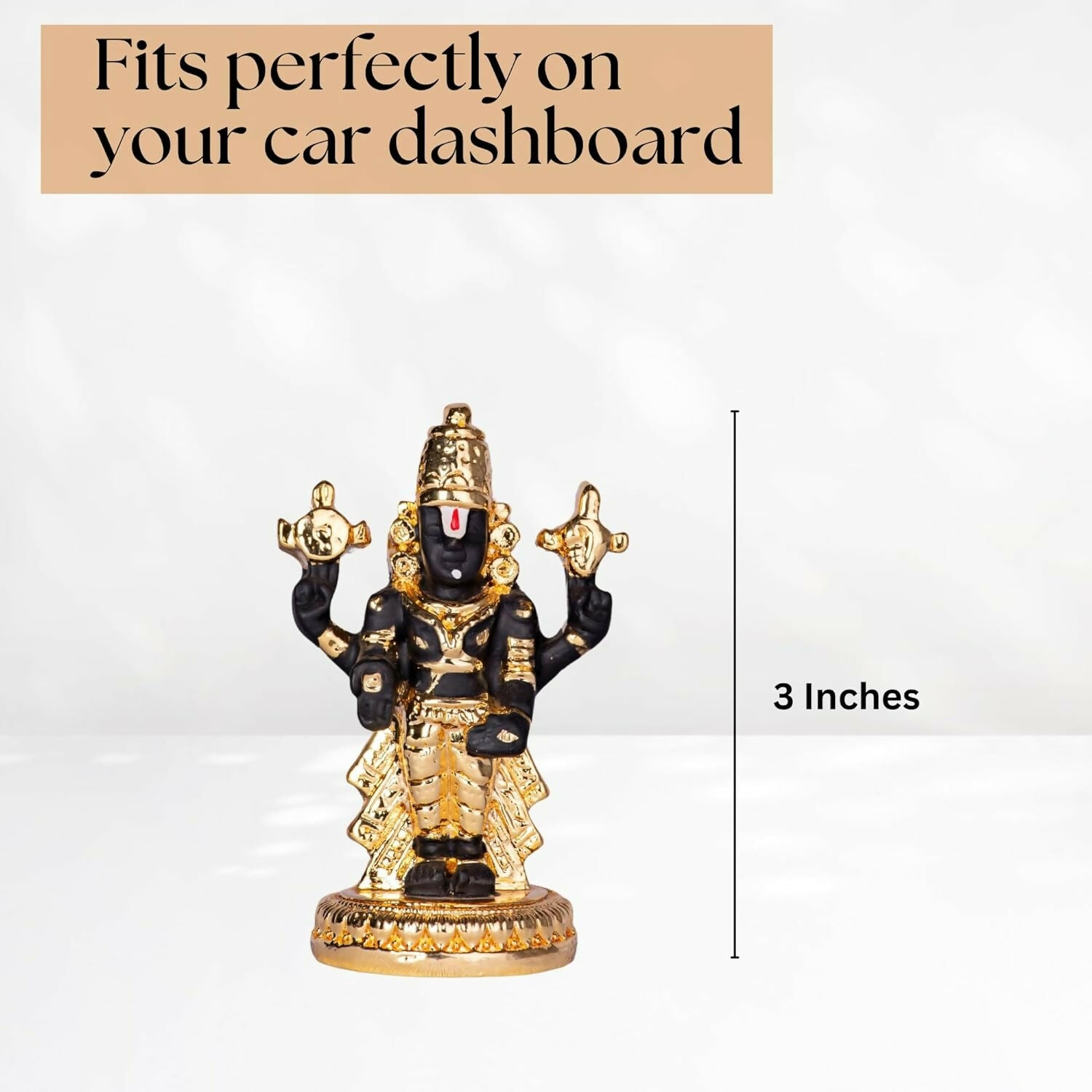 House Of Wemy 24k Gold Plated Premium Balaji Statue - Distacart