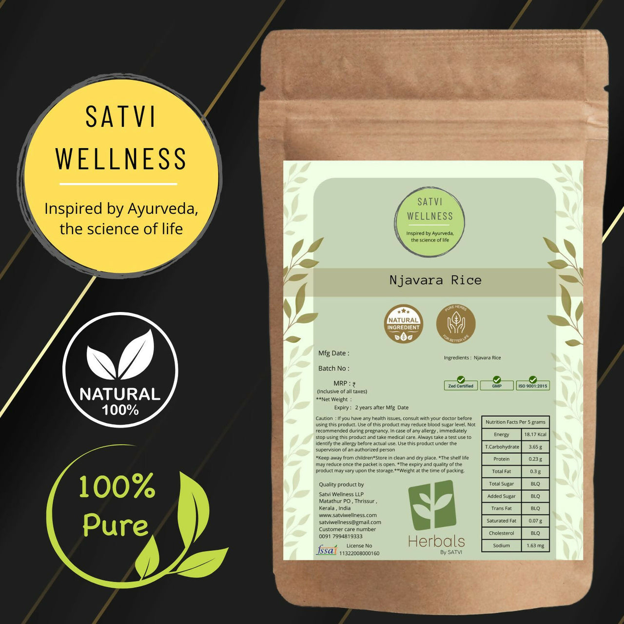Satvi Wellness Navara Rice - Distacart