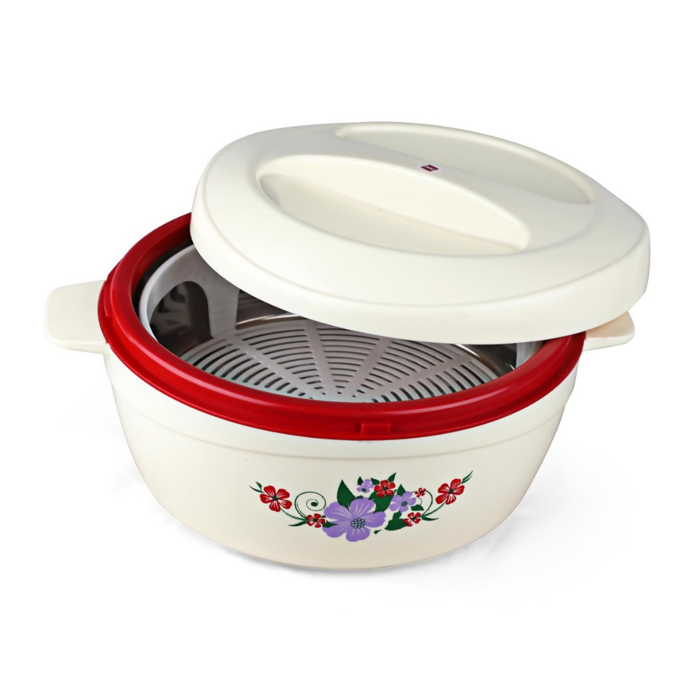 Cello Roti Plus Insulated Casserole Hot Pot Box Case with Lid - Red - Dista