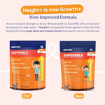 Thumbnail for Gritzo SuperMilk Growth+ (Formerly Height+) (7-12y Boys) - Double Chocolate, with Super Gummies - Strawberry - Distacart
